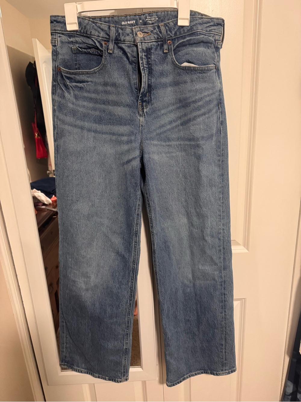 Old Navy Women's Light Blue wide-Leg Jeans